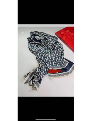 Buscarfs Lacivert Ipek Şal
