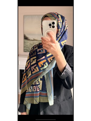 Buscarfs Lacivert Vual Şal