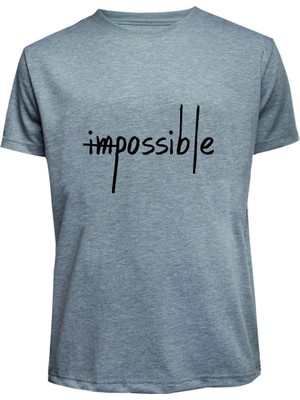 Impossible Baskılı Penye Süprem Tshirt