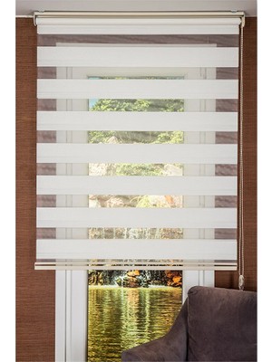 Koçtaş Plus Lucıano Zebra Stor Perde Beyaz