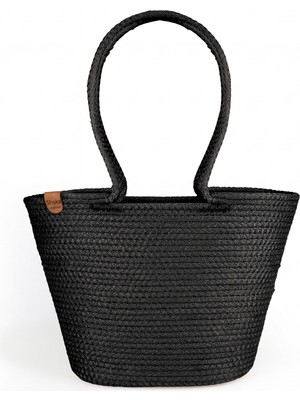 SHAKA Siyah SHK314 Handcrafted, Hasır,plaj, El,kol ve Omuz Çantası