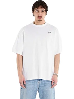 The North Face Essential Simple Dome Oversize Erkek Beyaz Outdoor T-Shirt NF0A8EVWFN41