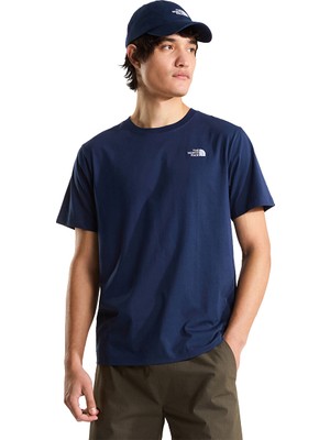 The North Face Evolution Simple Dome Regular Erkek Lacivert Outdoor T-Shirt NF0A8CZ28K21