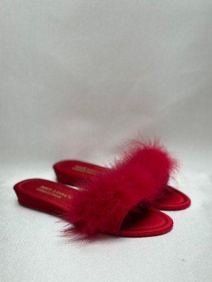 mee looa'n collection Tüylü Gelin Çeyiz Terliği