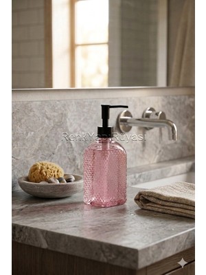 Renk Yapı Rüyası Mutfak Banyo Şık 400ML Cam Sıvı Sabunluk