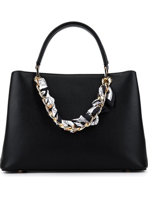 Tamer Tanca Kadın Suni Deri Siyah Kol Çantası 921 27291 Bn Cnt Y26 Sıyah