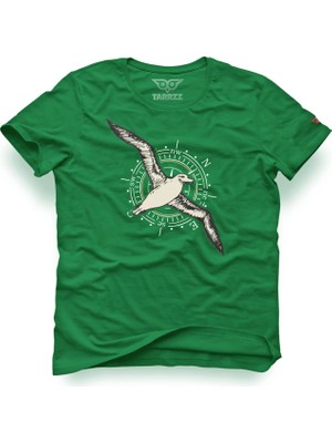 Tarrzzcom Unisex Tasarım Tshirt Albatros Baskılı Tişört
