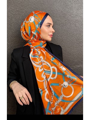 Buscarfs Lacivert Ipek Şal