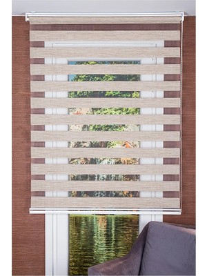 Koçtaş Plus Bambu Zebra Perde Sütlü Kahve