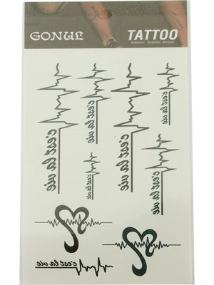 Marsilyan Imzalı Tattoo Dövme Sticker