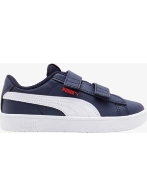 Puma 39425301 Rıckıe Classıc V Ps Navy Whıte Red Çocuk Sneaker