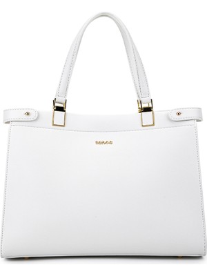 Tamer Tanca Kadın Suni Deri Beyaz Kol Çantası 921 27334 Bn Cnt Y26 Beyaz