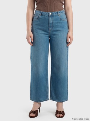 Soulife Petite Wideleg Kadın Jean Pantolon