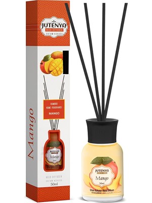MerciTech Mango Kokulu Bambu Çubuk Oda Kokusu, Ofis, Banyo, Mutfak 50 ml
