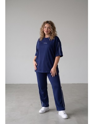 Şuranur Homewear Oysho Modal Kumaş Kısa Kollu Çift Biye Detaylı Alt Üst Takım 2xl-6xl