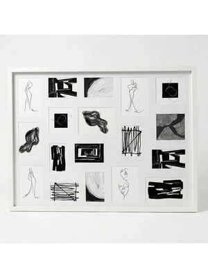 GoodHome Fotoğraf Çerçevesı Beyaz 63X83 cm