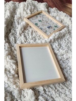 Özgürce Kanallı Ahşap Çerçeve 16X20 Cm, Tek Parça, Önü Korumalı