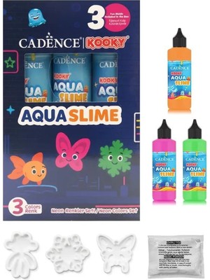 Özgürce Kendi Kendin Yap Neon Su Slime Seti, Eğlenceli ve Renkli Deneyimler