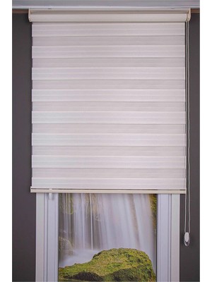 Oba Perde 80*190 Zebra Perde Keten