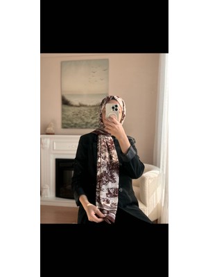 Buscarfs Kahve Ipek Şal
