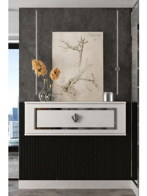 Demonte Decor D7052DD-32 Duvara Monte Tek Kapaklı Pleksili Dresuar
