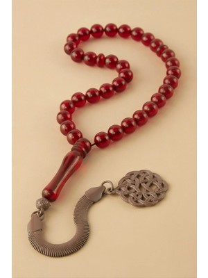 Flamex 8 mm Orjinal Sıkma Kehribar Tesbih