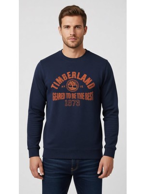 Timberland Tımberland Önü Nakış Baskılı Bisiklet Yaka Sweatshirt