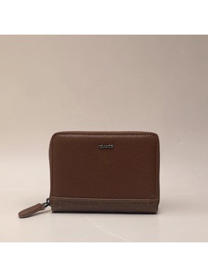 Grande Hakiki Deri Kartlık Fermuarlı Cüzdan Küçük Boy