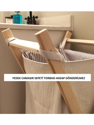Özgürce Yedek Çamaşır Torbası Ahşap Kısmı