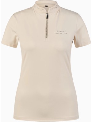 Pikeur Selection 7215 Taş Detaylı Lüks Fermuarlı Spor Kadın T-Shirt