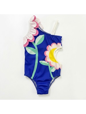 Beyaz Bebe Kız Çocuk Trend Deniz Havuz Bikini