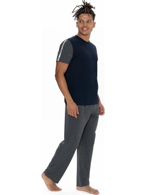 U.s. Polo Assn. Erkek Pijama Takımı 18898 Lacivert Pamuklu Konforlu Tasarım