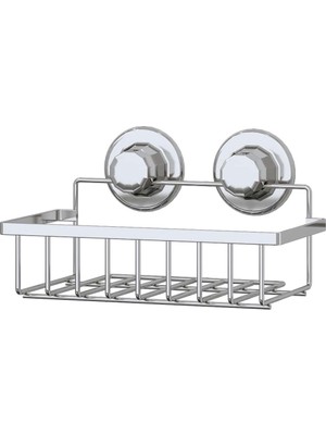 Tekno-tel Krom Vakumlu Tek Katlı Banyo Rafı Modern Tasarım 20 KG Taşıma Kapasitesi DM241