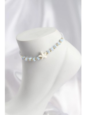 Twin Store Buz Mavisi Renk Deniz Yıldızı Motifli Halhal