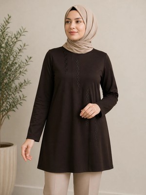 Mutlu City Orta Taş ve Üzeri Anne Penye Tunik 30643