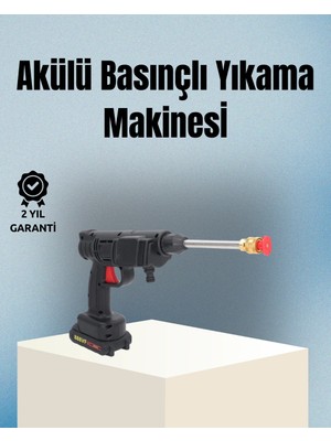 Najmaddin Taşınabilir Şarjlı Basınçlı Yıkama Tabancası Köpük Aparatlı Bayilik Najmaddin