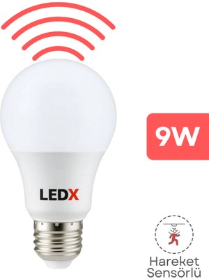 Ledx 9W Radar Sensörlü LED Ampül - Harekete Duyarlı Akıllı Ampül