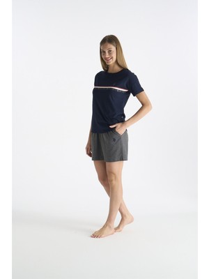U.s. Polo Assn. 20194 Kadın Şort Pijama Takım