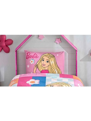 Taç Zorluteks Out Barbie Desenli % 100 Pamuk Kumaş 1 Adet Yastık Kılıfı 50X70 cm