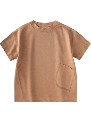 Cigit T-Shirt 1-8 Yaş Camel