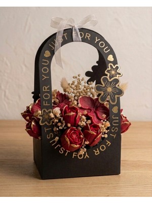 Bienvenue Okaliptüs Kokulu Çiçek Buketi Soya Mum