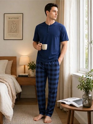 Kly Kısa Kol Erkek Pijama Takım 2111