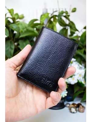 Willpolo Hakiki Deri Kartlıklı Siyah Erkek Cüzdan