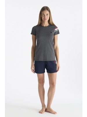 U.s. Polo Assn. 20190 Kadın Şort Pijama Takım