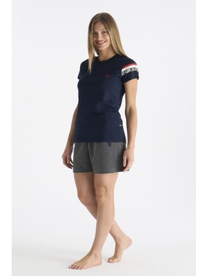 U.s. Polo Assn. 20190 Kadın Şort Pijama Takım