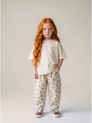 Premium Unisex Çocuk %100 Pamuklu Balon Pantolonlu Takım (2 Yaş - 7 Yaş)