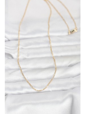 Norino cm 14K Gold Renk 60 cm Zincirli Kadın Kolye