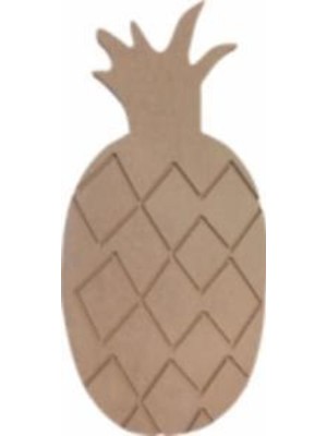 Özgürce Boyanabilir Ahşap Ananas Dekorasyonu, El Yapımı ve Çok Amaçlı Kullanım