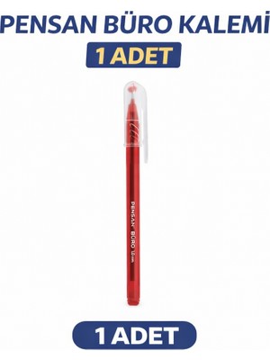 Norino Pensan Büro 2270 Kırmızı Tükenmez Kalem 1.0 mm Medium Yerli Üretim 1 Adet
