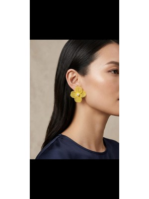 Tılsım Accesories Çiçek Küpe Incili